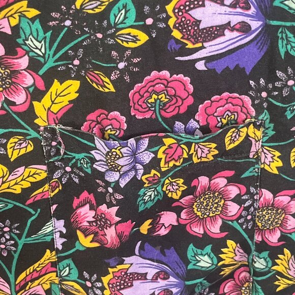 intage Avon Floral Ruffle Open Front Blazer Jacket - Size Small - Picture 5 of 6